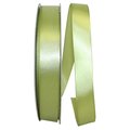 Reliant Ribbon 0.875 in. 100 Yards Single Face Satin Ribbon, Green Grass 5150-535-05C